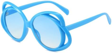 

Модные солнцезащитные очки 2027 года для женщин и мужчин, круглые линзы с градиентом, винтажный стиль для вечеринок и пляжа, трендовые очки с защитой от УФ-излучения UV400 MTZJH, C3