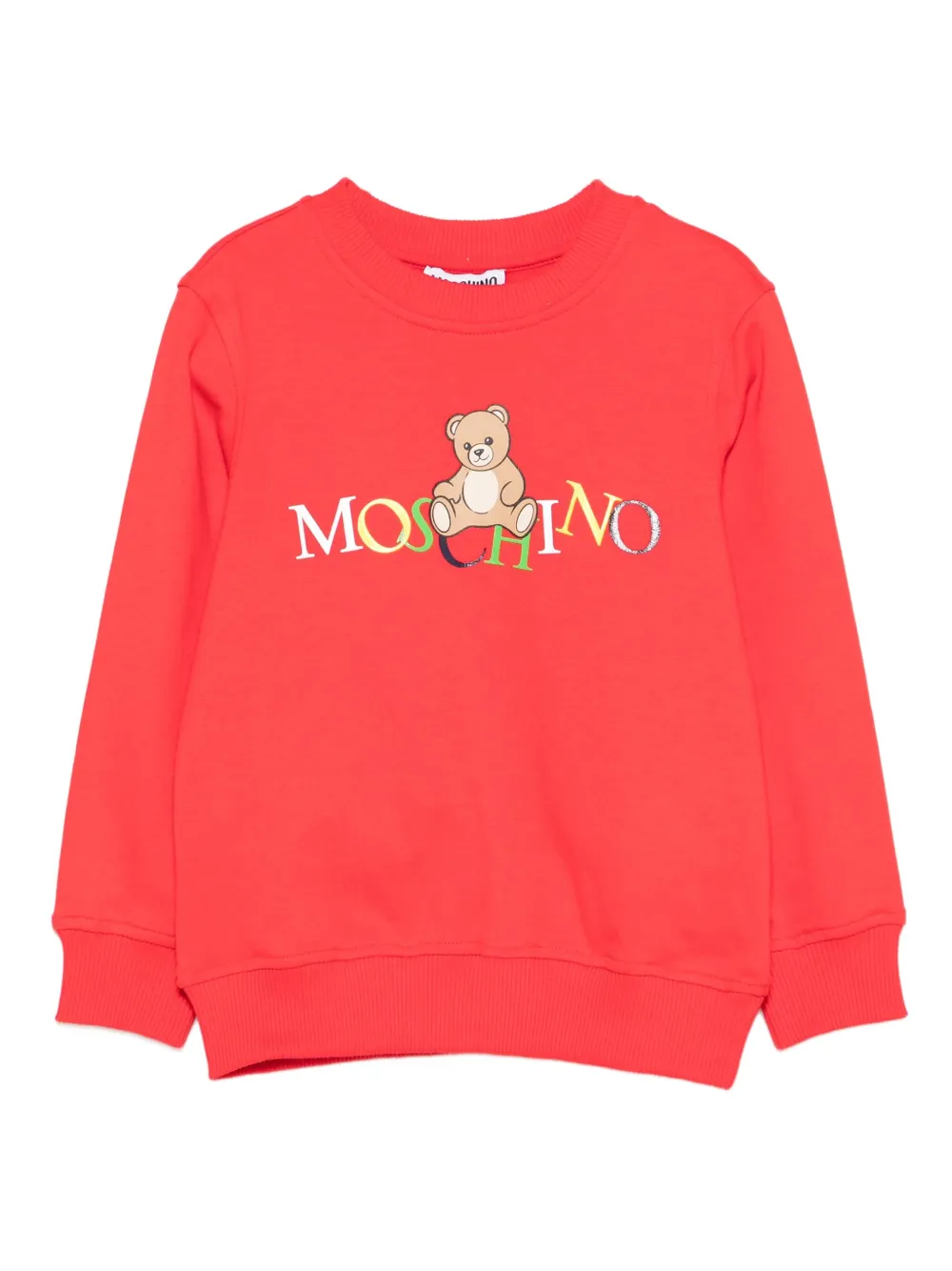 

Толстовка с логотипом Тедди Moschino Kids, красный