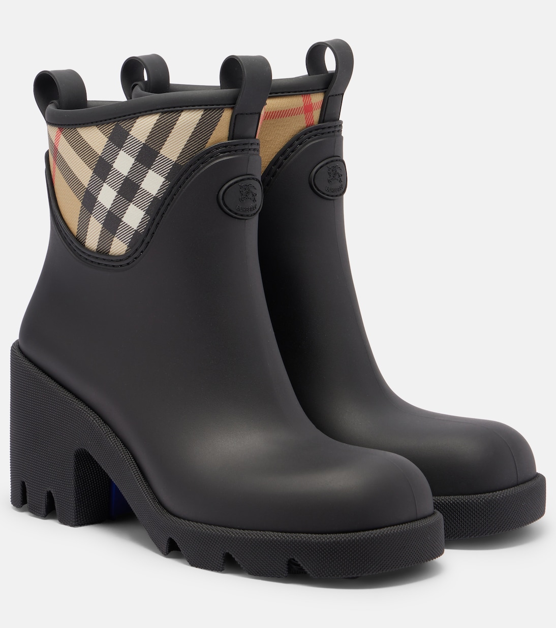 Резиновые сапоги Burberry Check Burberry, черный