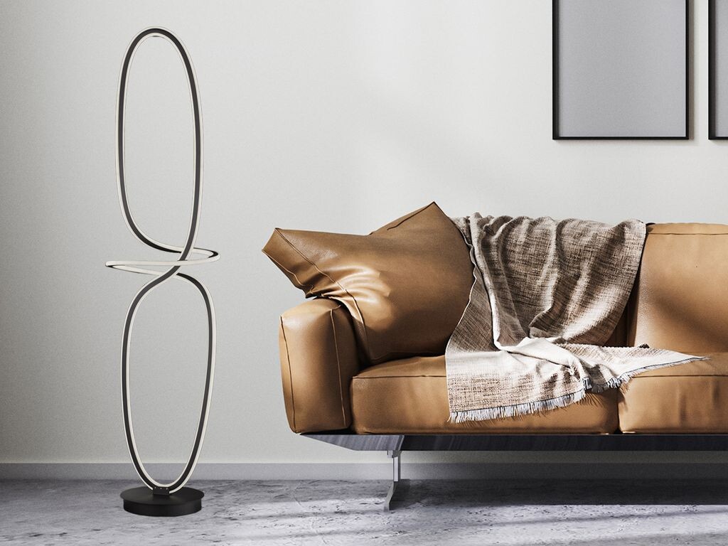 

Торшер Madison 1 крыло, черный В: 156 см x Ш: 36 см x Д: 36 см Ø: 36 см 5500K с регулируемой яркостью с помощью пульта дистанционного управления Wofi