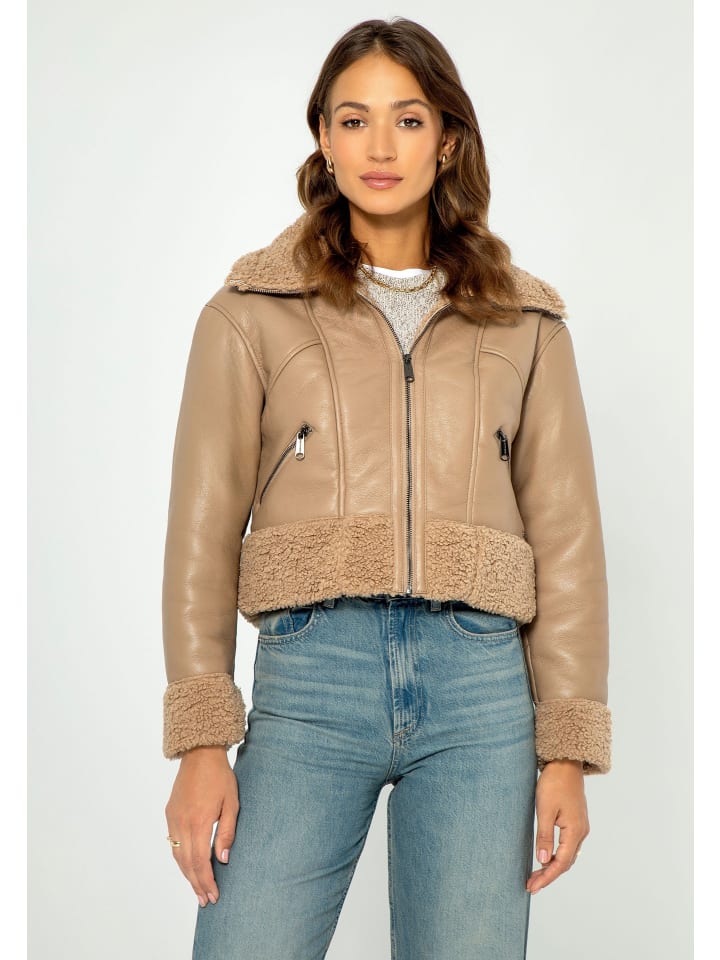 

Кожаная куртка Wittchen Jacket, бежевый