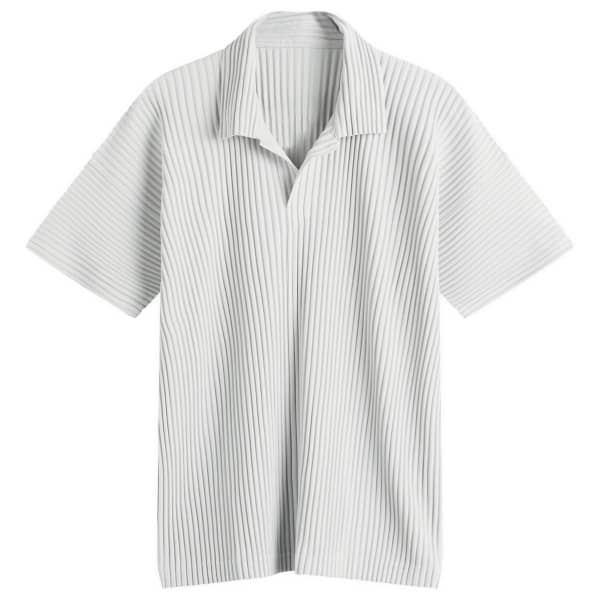 

Плиссированная рубашка поло Homme Plissé Issey Miyake, серый