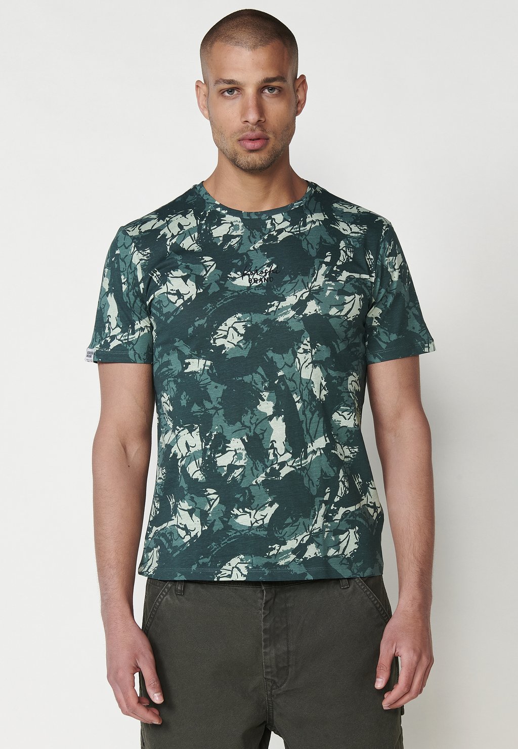 

Футболка с принтом SHORT-SLEEVED Koroshi, зеленый