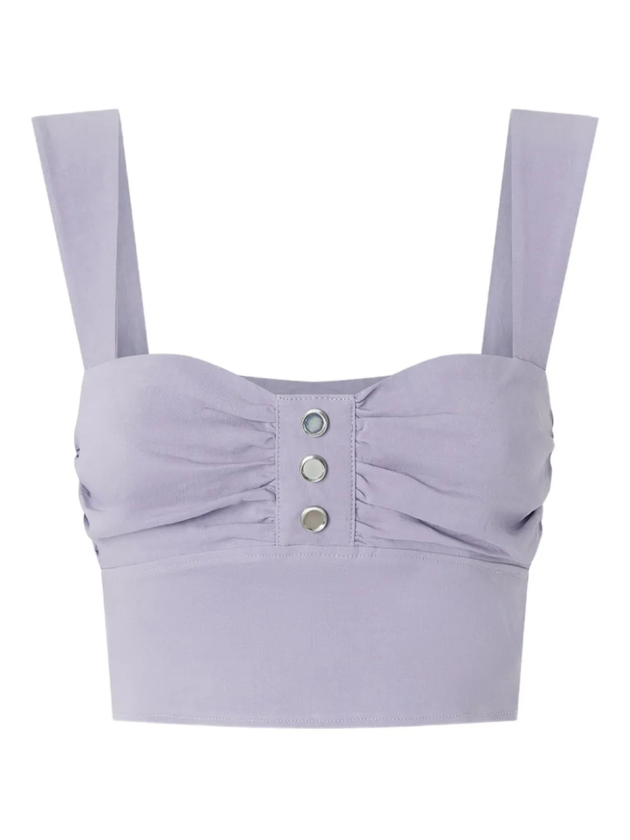 

PINKO укороченный топ со сборками, фиолетовый