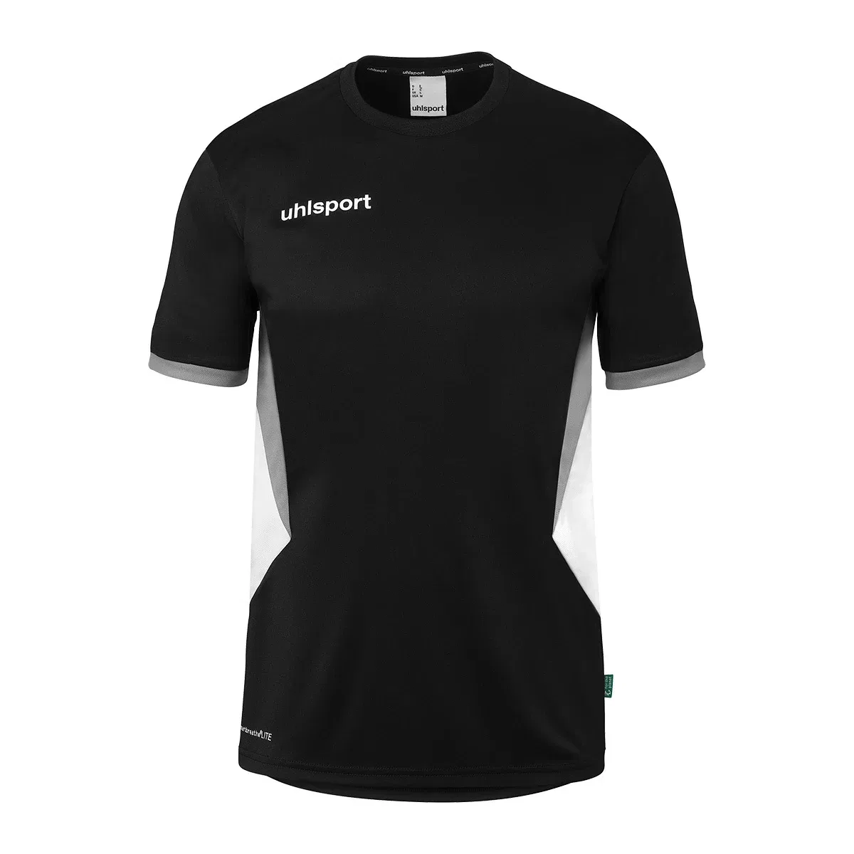 Футболка тренировочная Kids, Uhlsport, черный/белый/серый