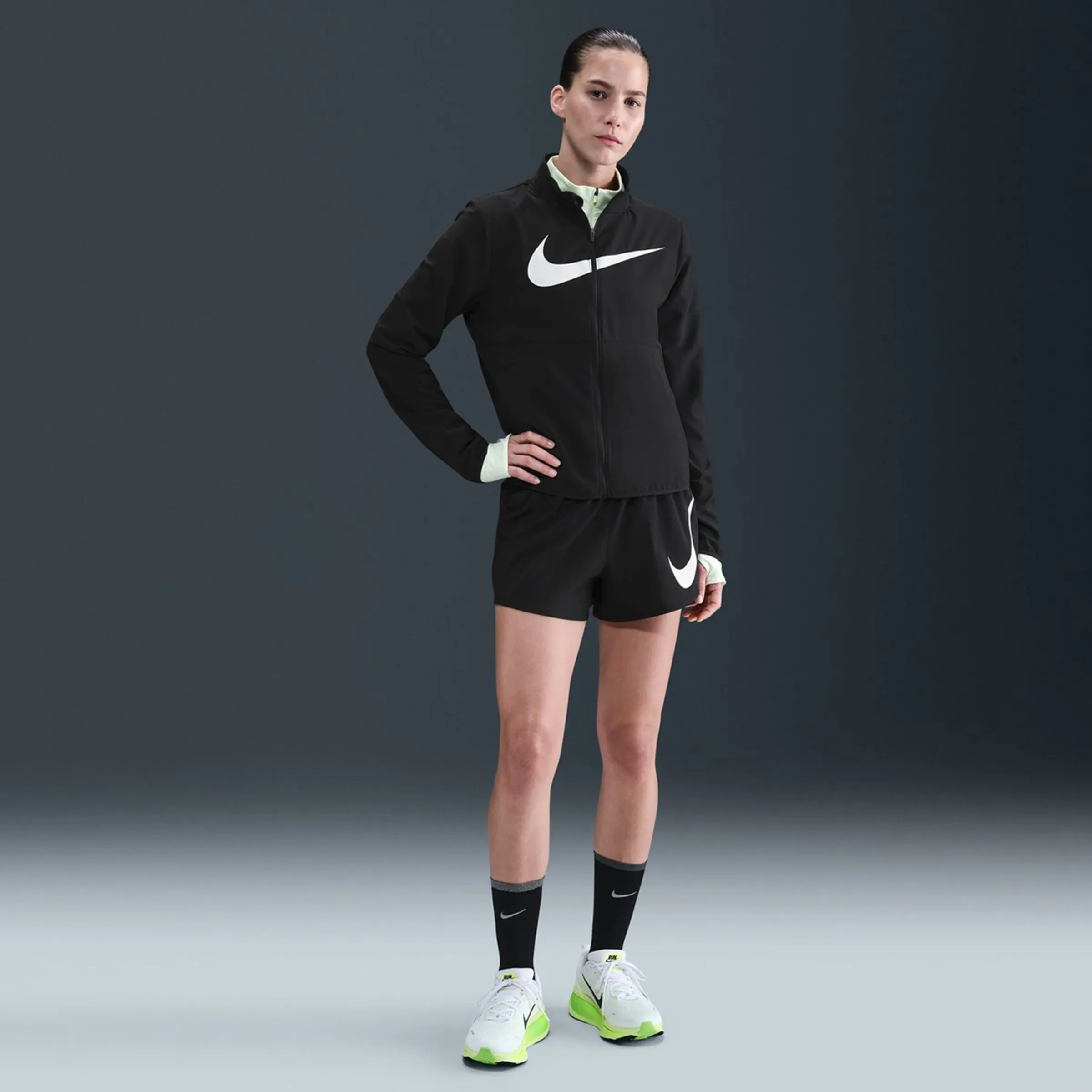 

Женские шорты One Swoosh Nike, черный
