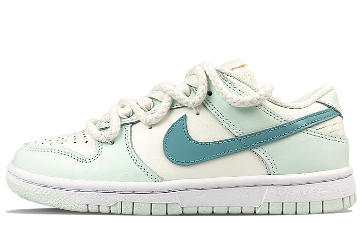 

Кроссовки Nike Dunk Skateboarding Shoes Women's Low-top Green, белый