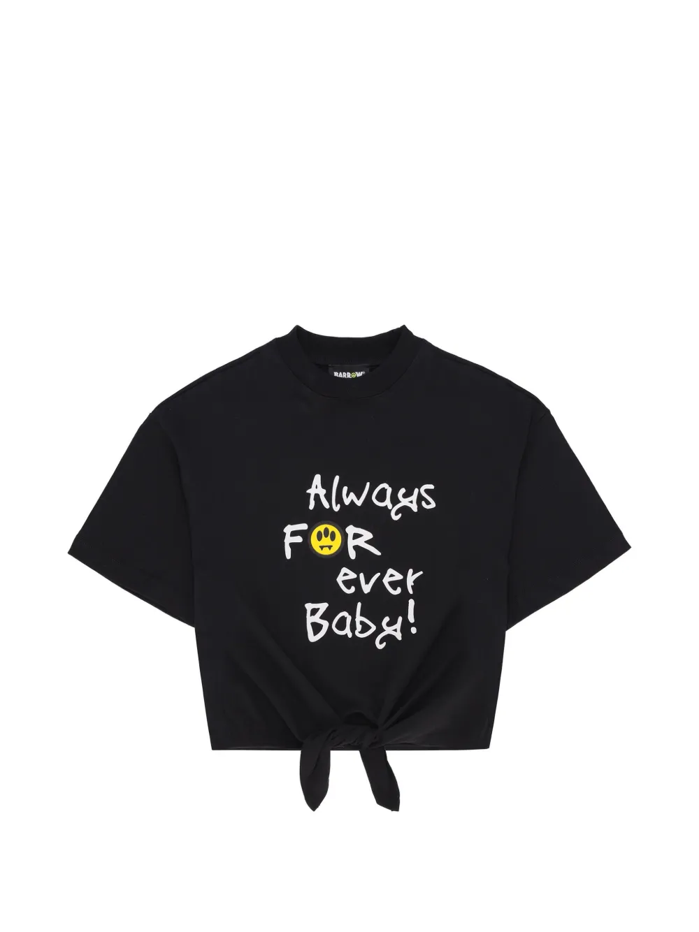 

Укороченная футболка из джерси Barrow Kids, черный