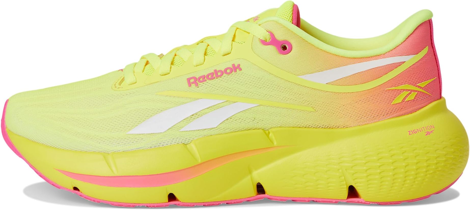 Кроссовки Reebok Zignition, Electric Yellow/Atomic Pink/Chalk — фото 4