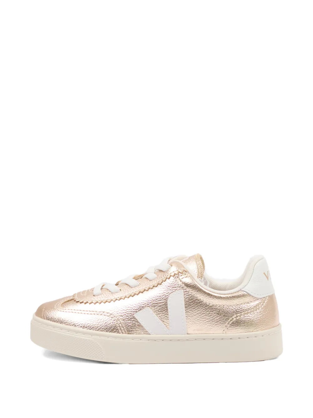 Кроссовки с логотипом Veja Kids, золотой — фото 3
