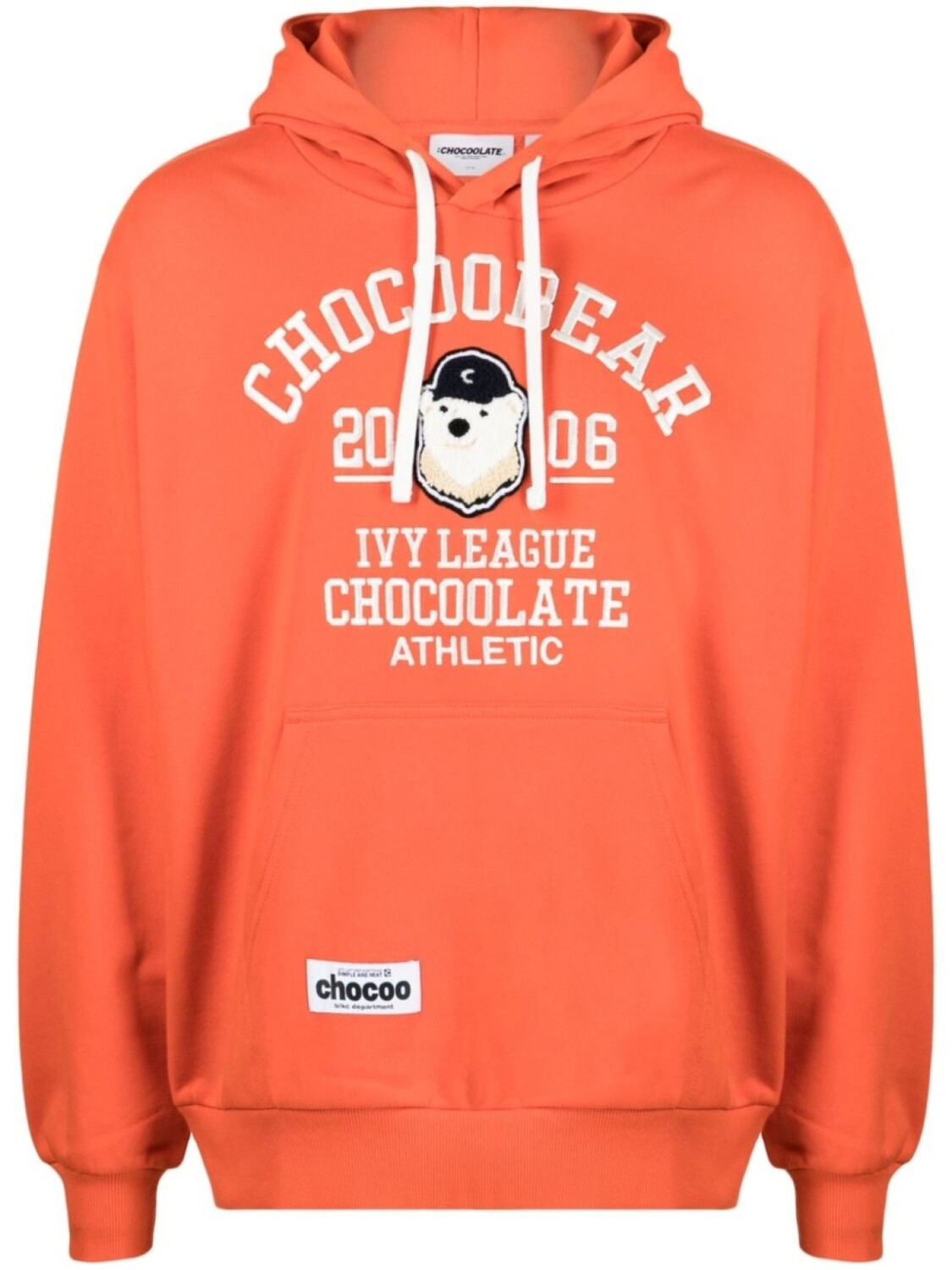 

Chocoolate худи с вышитым логотипом, оранжевый