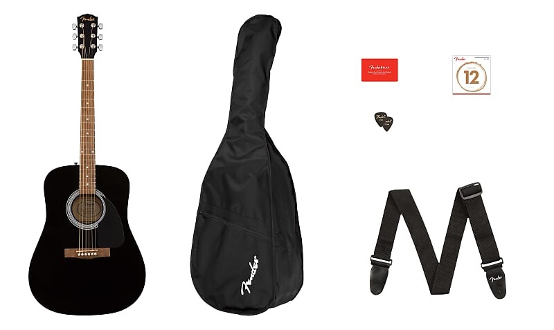 

Акустическая гитара 097-1210-506 FA-115 Fender Dreadnought Black Walnut Fingerboard with Gig Bag 0971210506