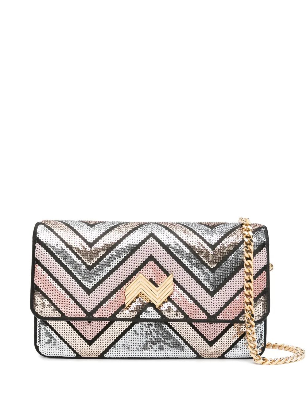 

Сумка через плечо с узором зигзаг Missoni, розовый