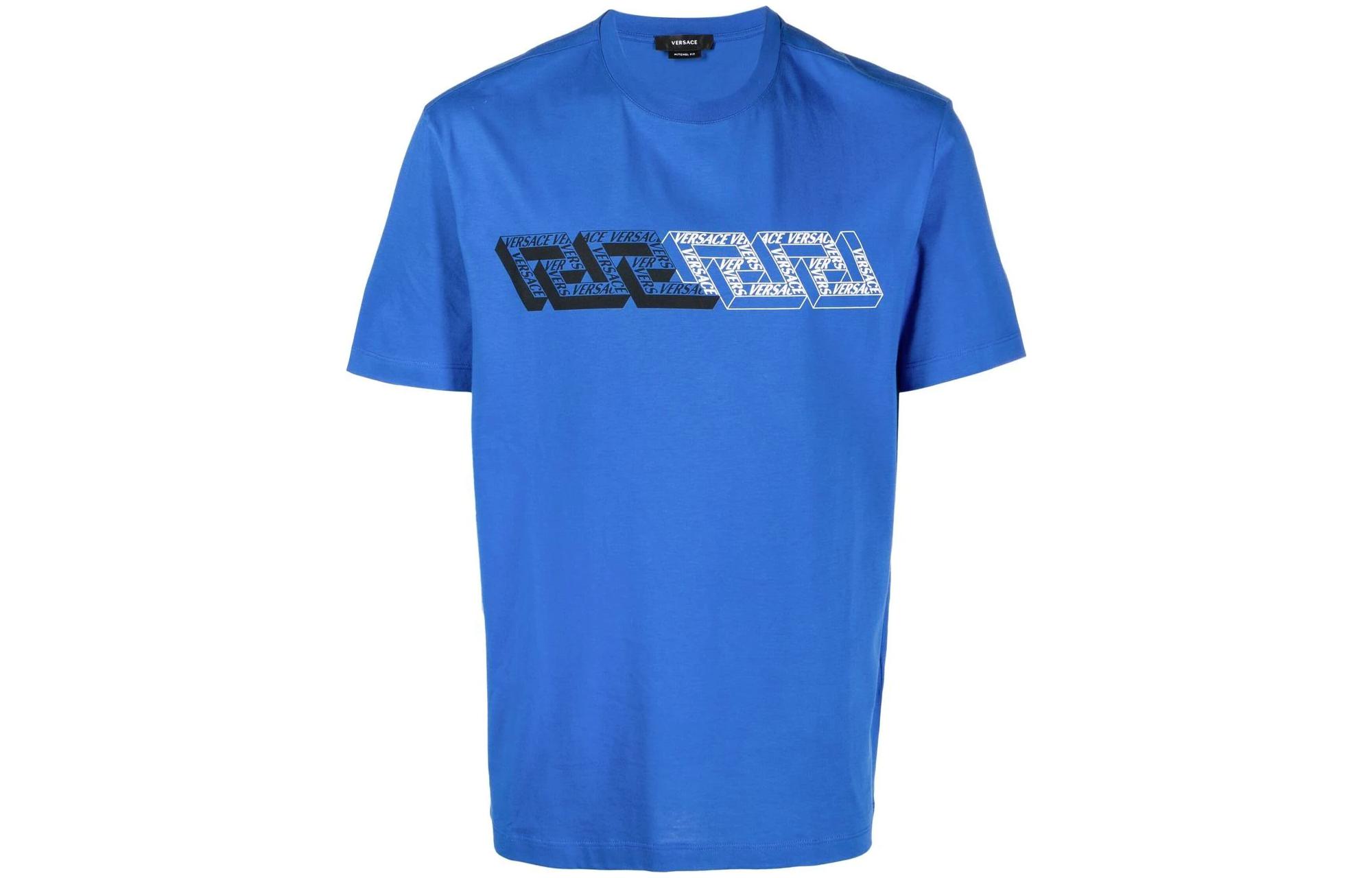 

Футболка мужская синяя VERSACE