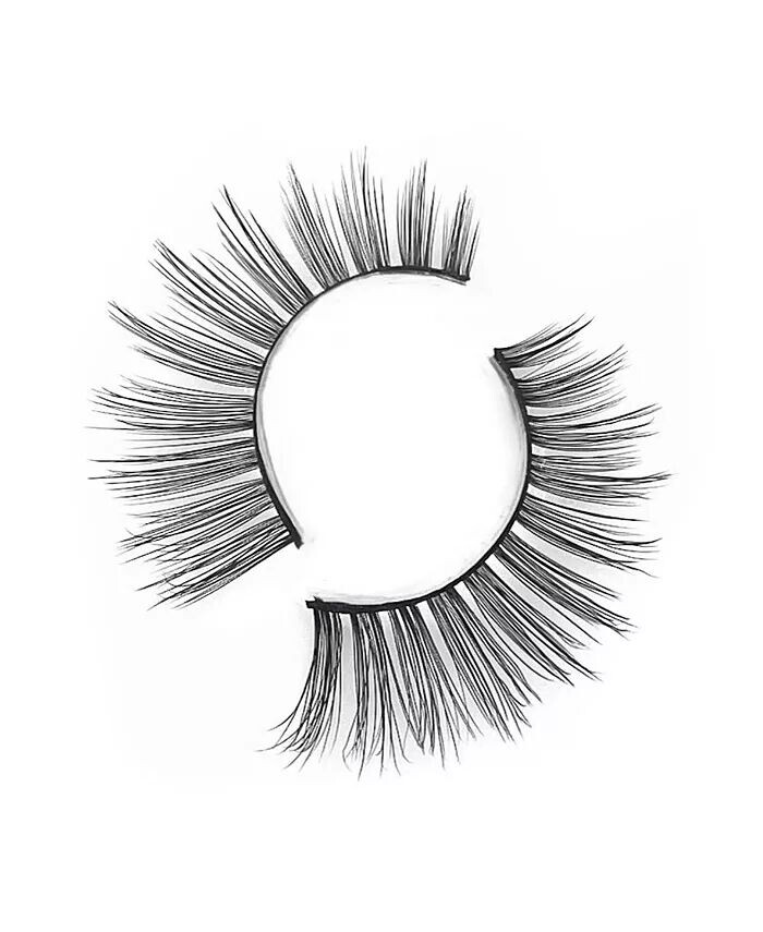 

Набор из 3 накладных ресниц Honey Luv 3D из искусственной норки Lashbar, цвет Black