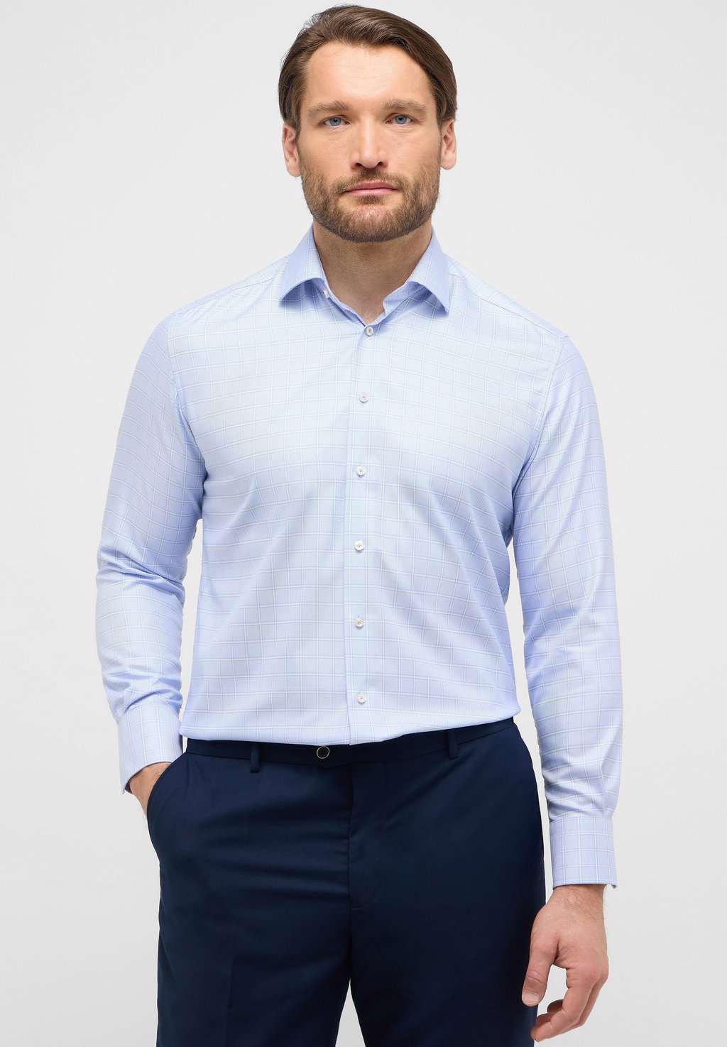 

Рубашка KARO COMFORT FIT Eterna, светло-голубой