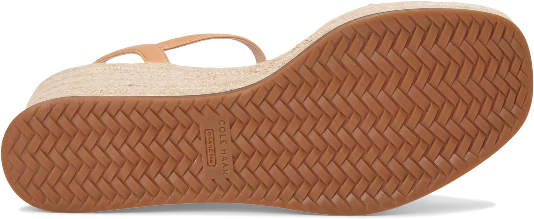 Сандалии Cole Haan Cloudfeel Keeton Espadrille Flatforms, цвет White Leather/Biscuit Leather — фото 3