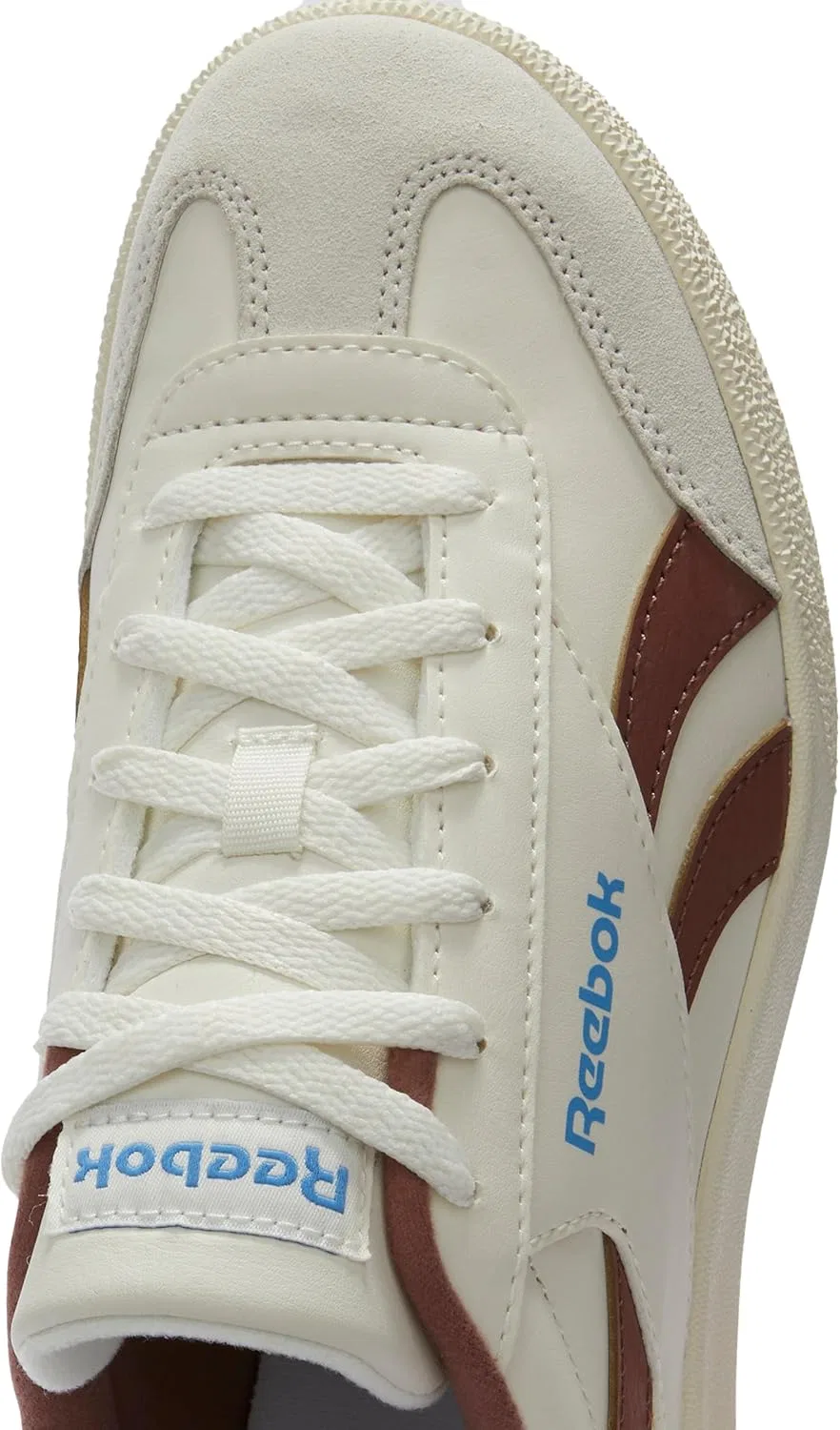 Кроссовки теннисные Reebok Smash Edge Suede, Chalk Scorchedearth Recoveryblue — фото 4