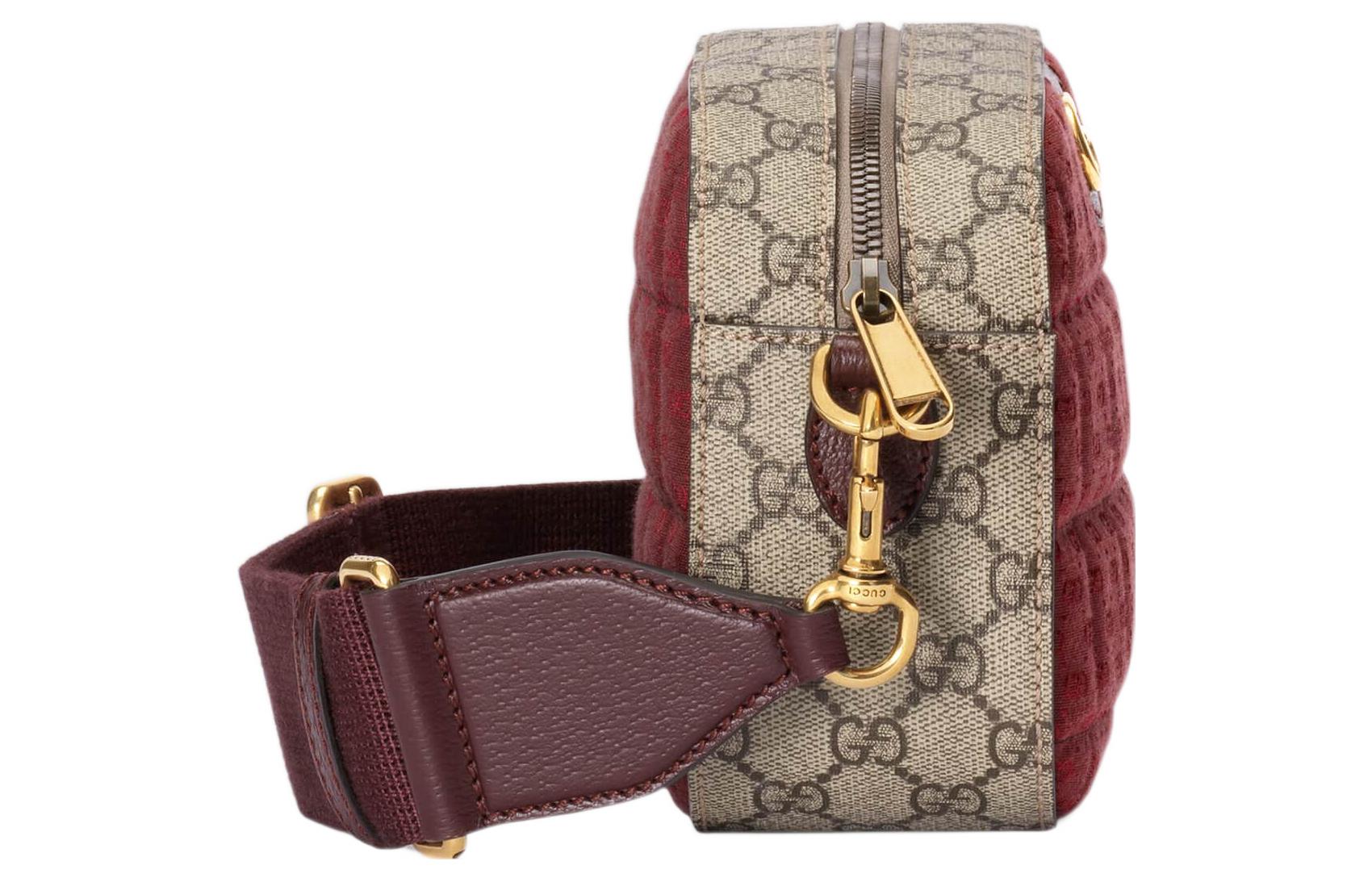 Сумка кроссбоди Gucci Ophidia из канваса с отделкой из кожи — фото 4