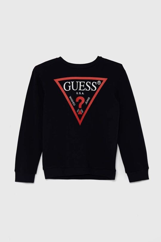 

Детская хлопковая толстовка Guess, темно-синий