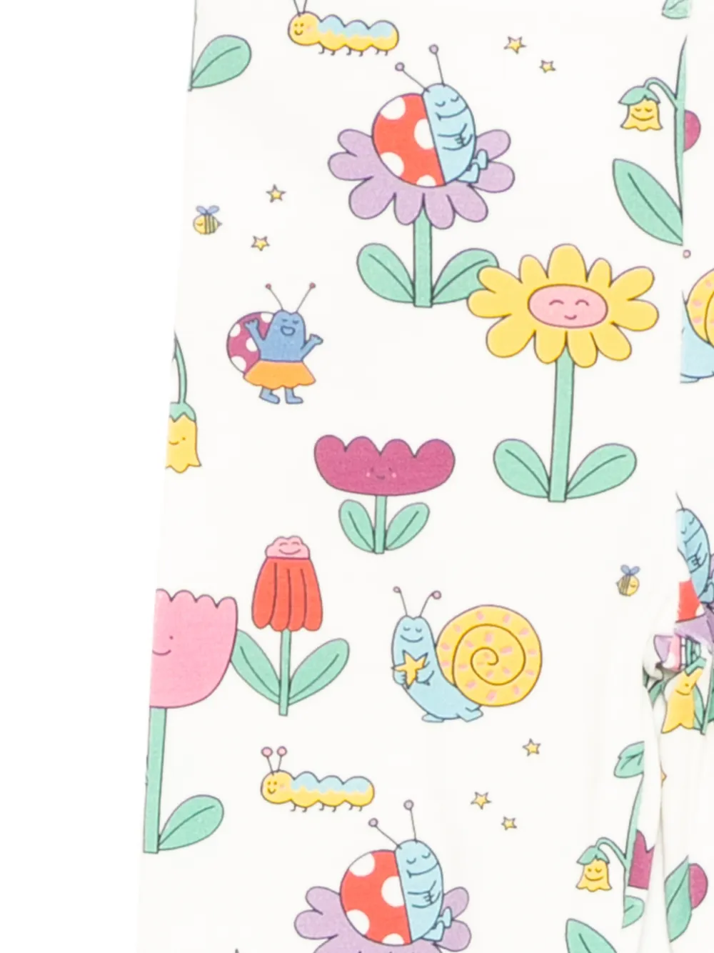 Леггинсы с графичным принтом Stella Mccartney Kids, белый — фото 3