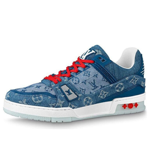 

Кроссовки trainers 'china exclusive denim blue red' Louis Vuitton, синий