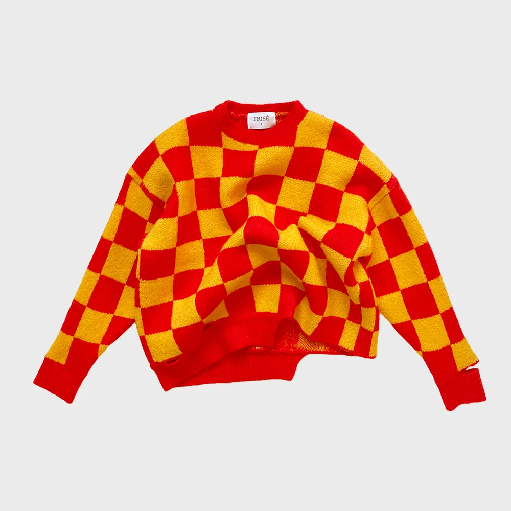 Детский джемпер Checker красный от Frise
