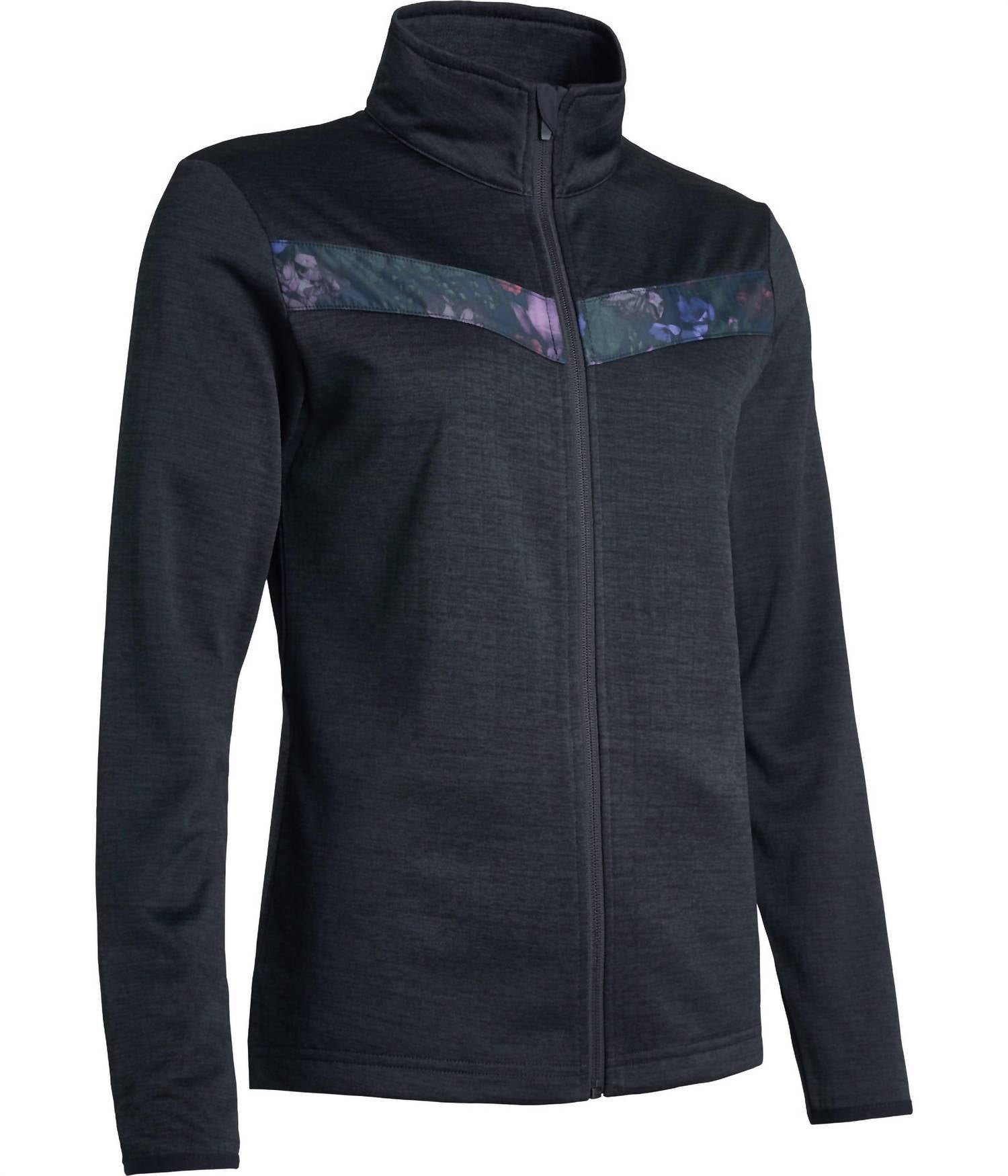 

Женская флисовая куртка Fortrose на молнии с черным цветочным принтом Abacus Sportswear US