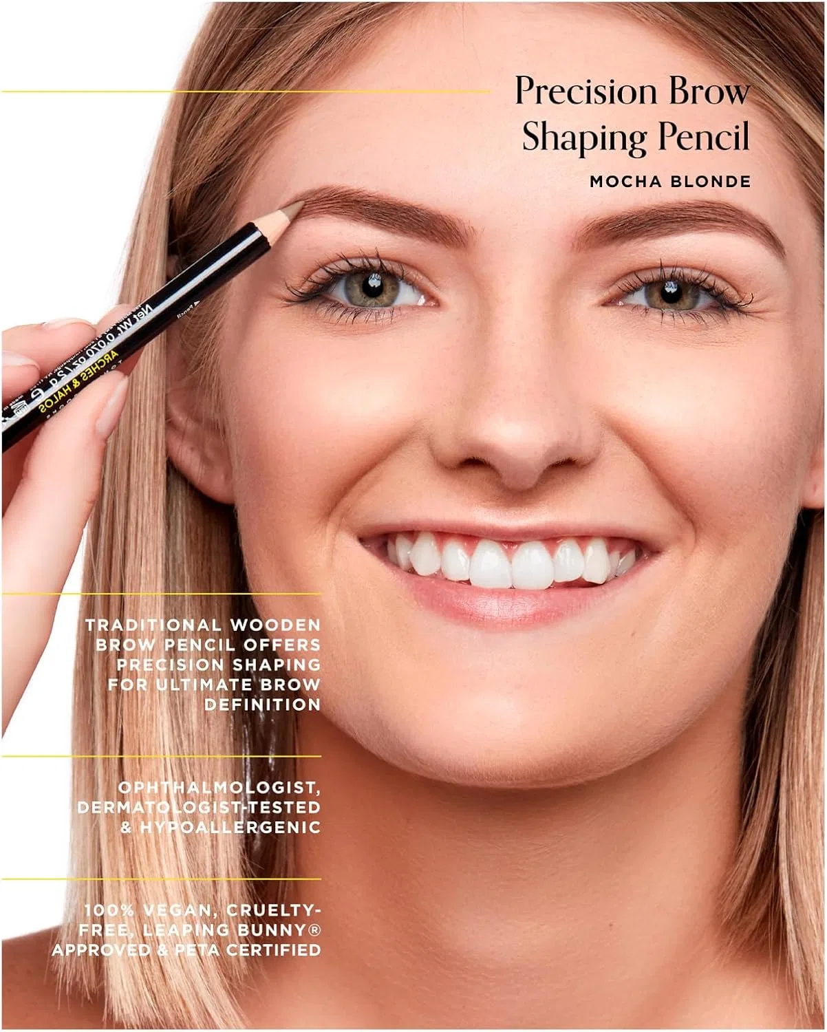 Карандаш для бровей Precision Brow Shaping Arches and Halos, 0.2 oz, Mocha Blonde — фото 2