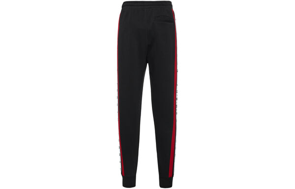 Спортивные штаны Air Jordan Logo Splicing Fleece Lined Stay Warm Bundle Feet Sweatpants Winter Men's Black, черный — фото 3