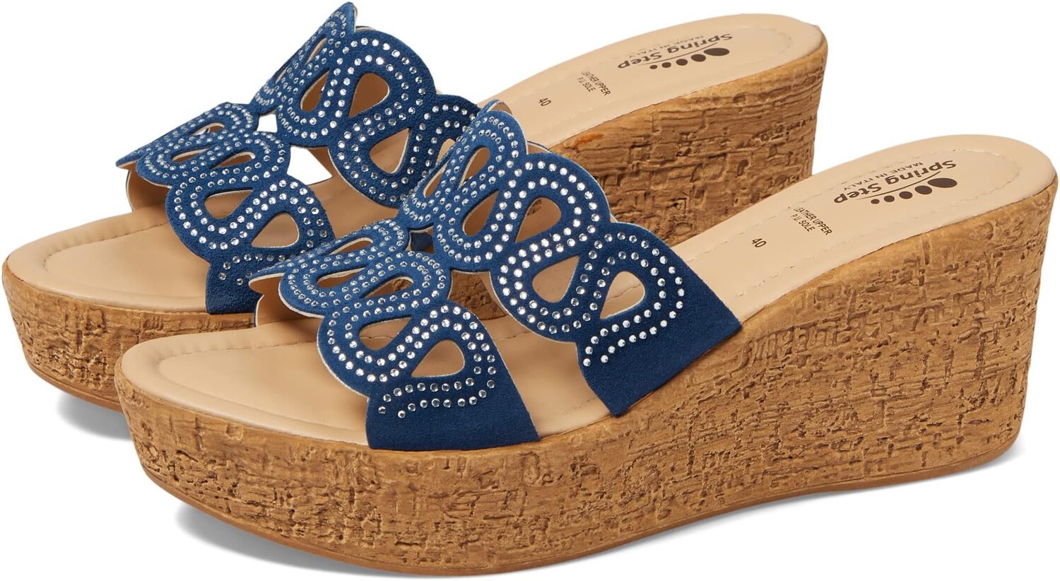 

Босоножки Mssteamy Spring Step, цвет Navy Suede