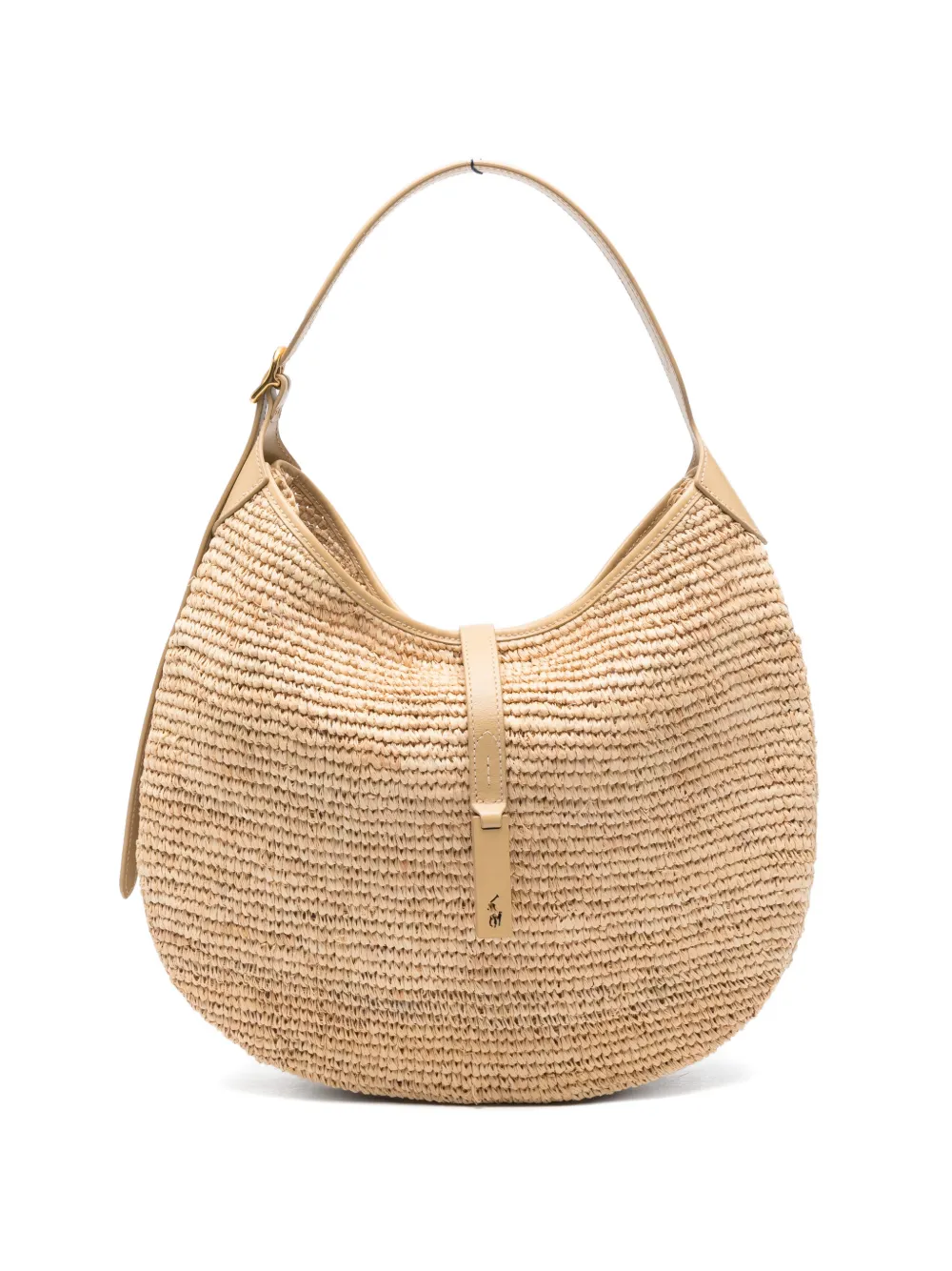 

Большая плетеная сумка через плечо Polo ID Polo Ralph Lauren, бежевый