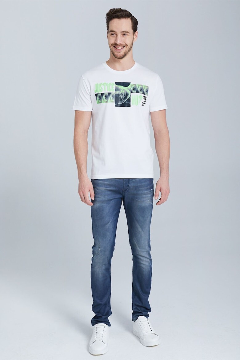 

Футболка из органического хлопка с рисунком на груди Jeremy Meeks, белый