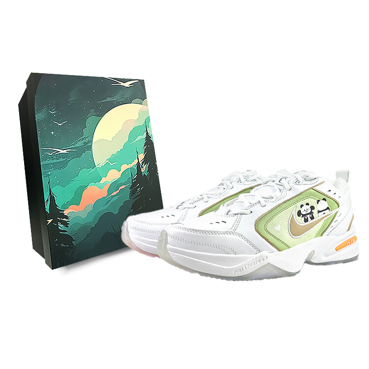 

Кроссовки Nike Air Monarch 4 Chunky Sneakers Unisex Low-top Black/green, белый