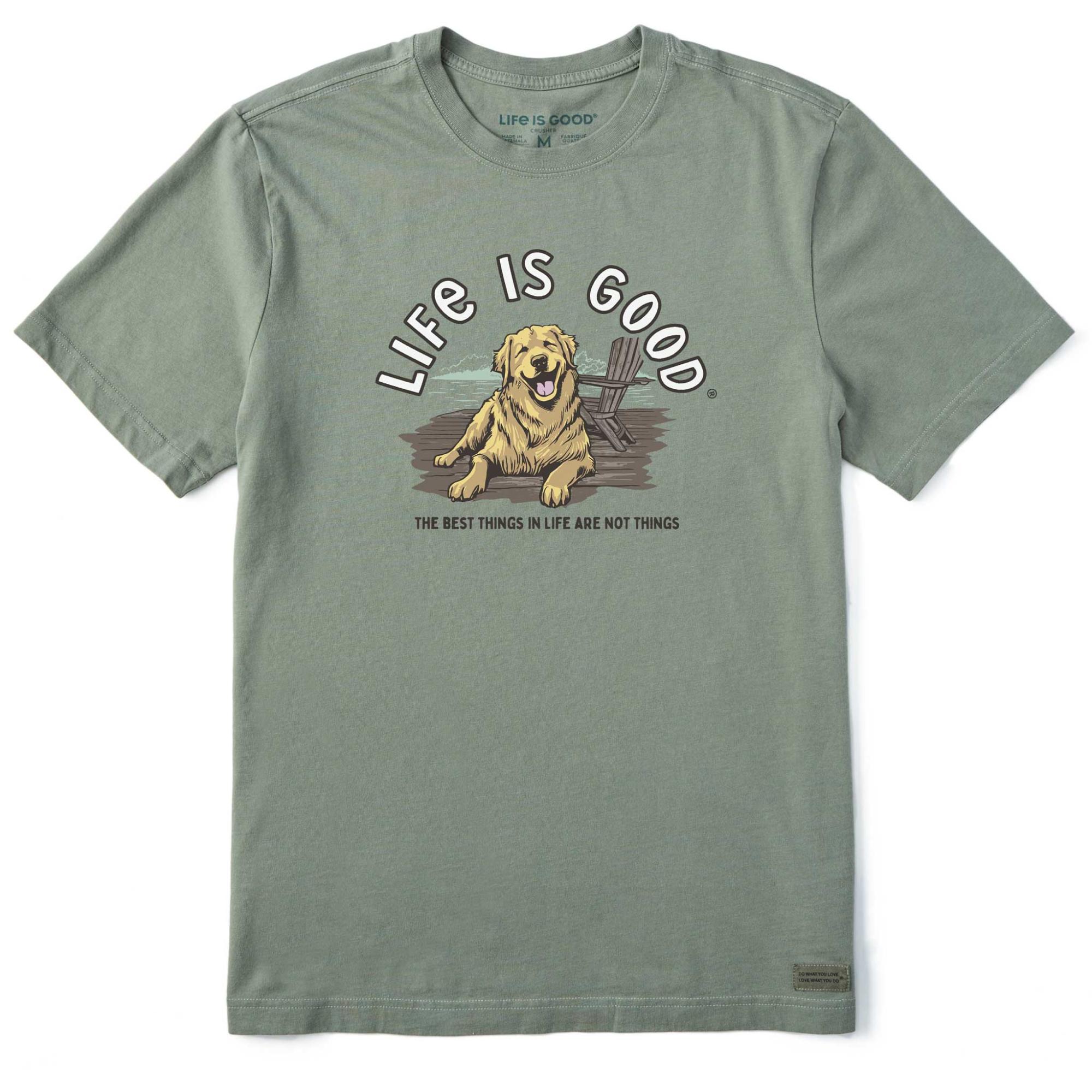 

Мужская футболка с коротким рукавом "Best Things Golden Dock" Life Is Good, Moss Green, Зеленый, Мужская футболка с коротким рукавом "Best Things Golden Dock" Life Is Good, Moss Green