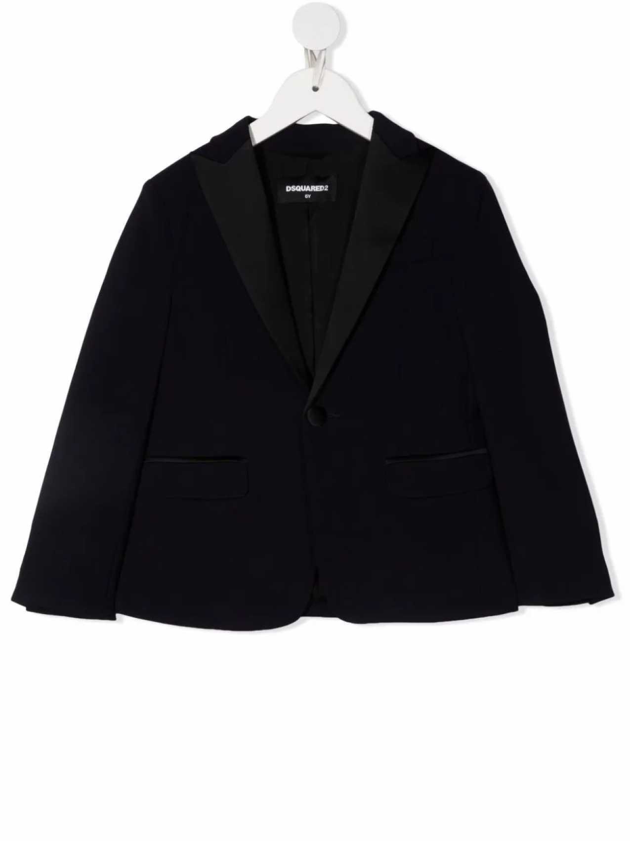 

DSQUARED2 KIDS шерстяной однобортный блейзер, синий