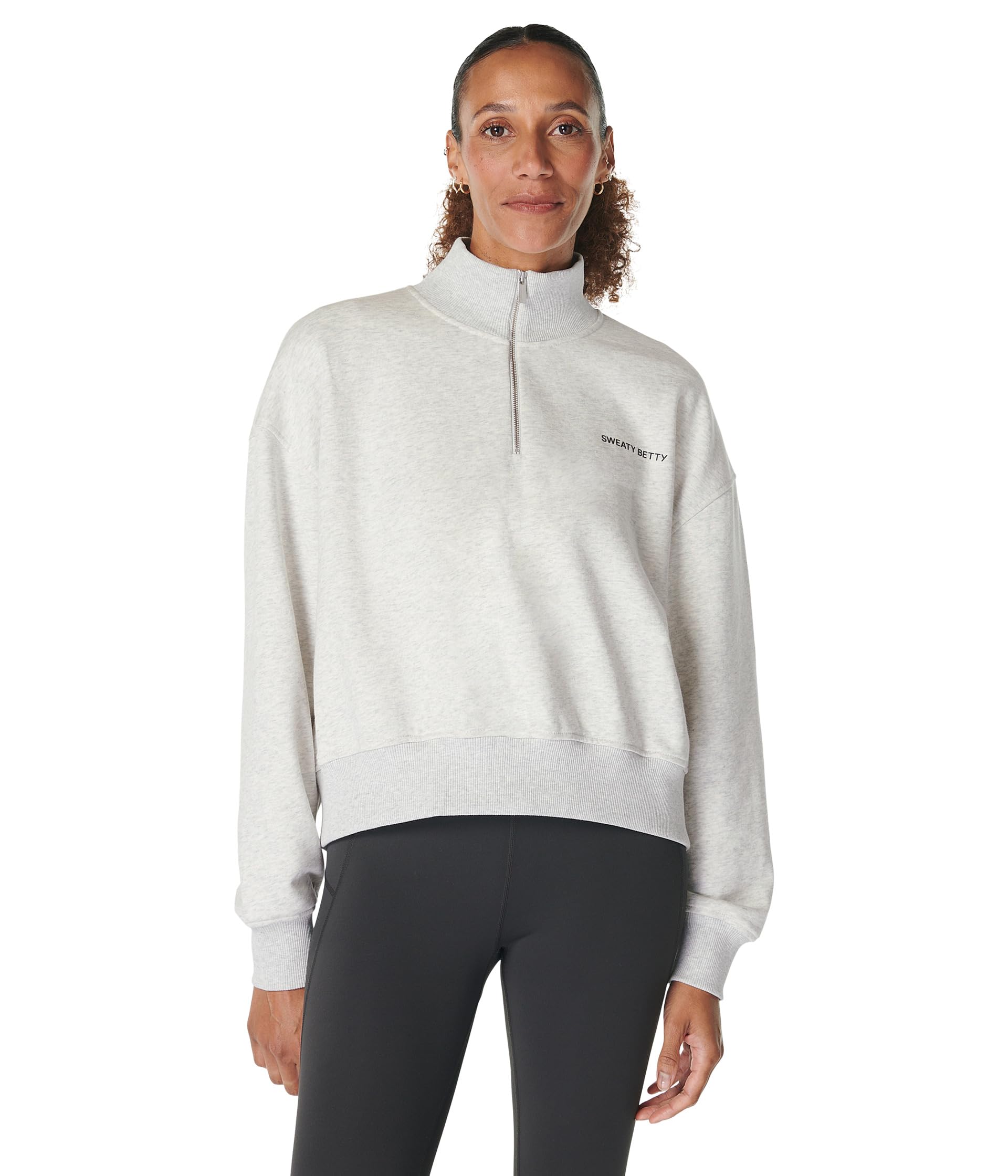 

Толстовка Sweaty Betty Revive Crop Half Zip, Ice Grey Marl