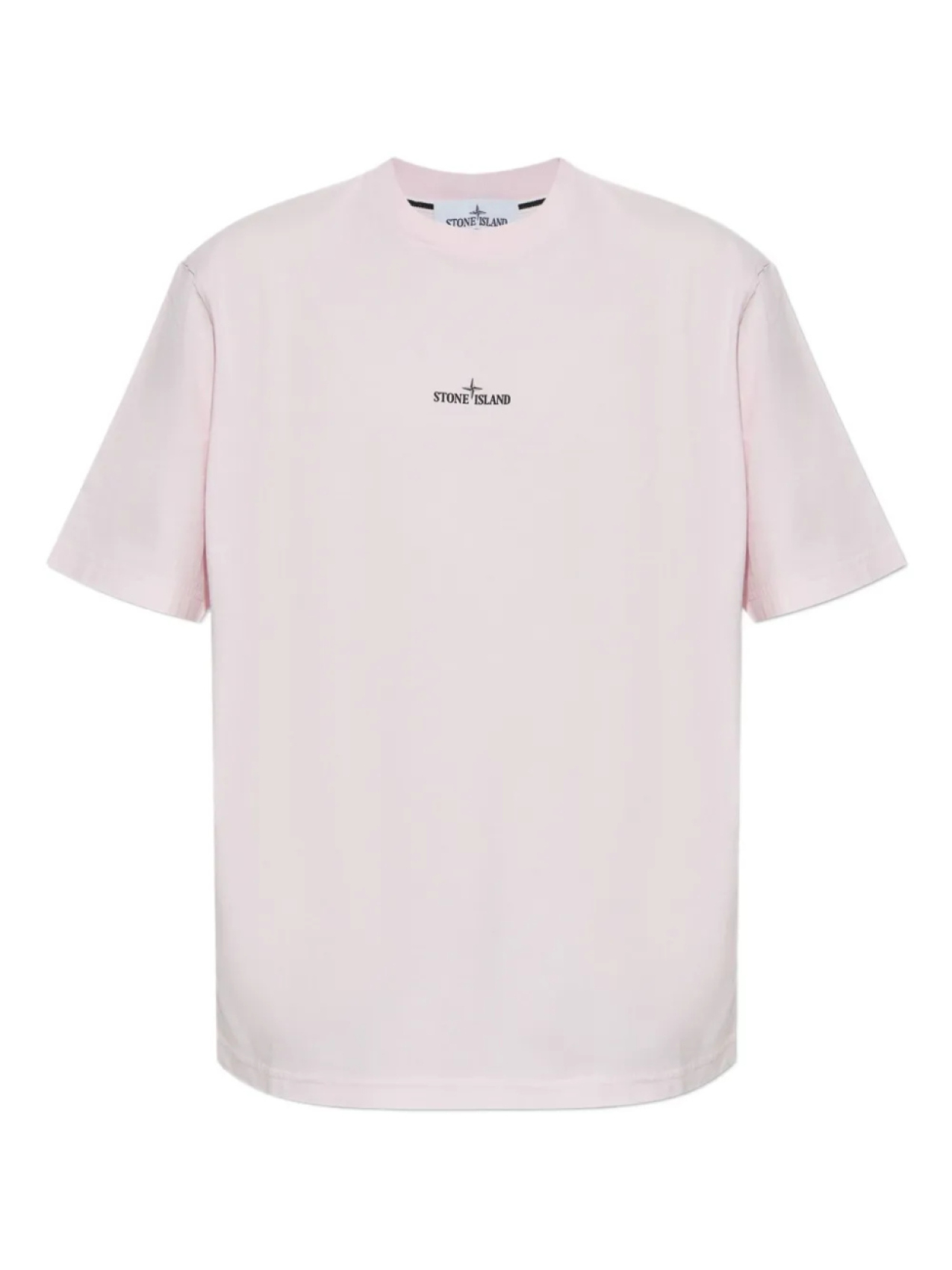 

Футболка из хлопка с логотипом Stone Island, розовый