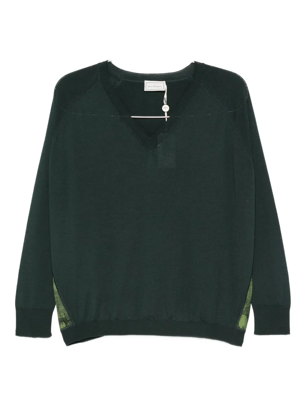 

Свитер с V-образным вырезом Pierre-Louis Mascia, зеленый