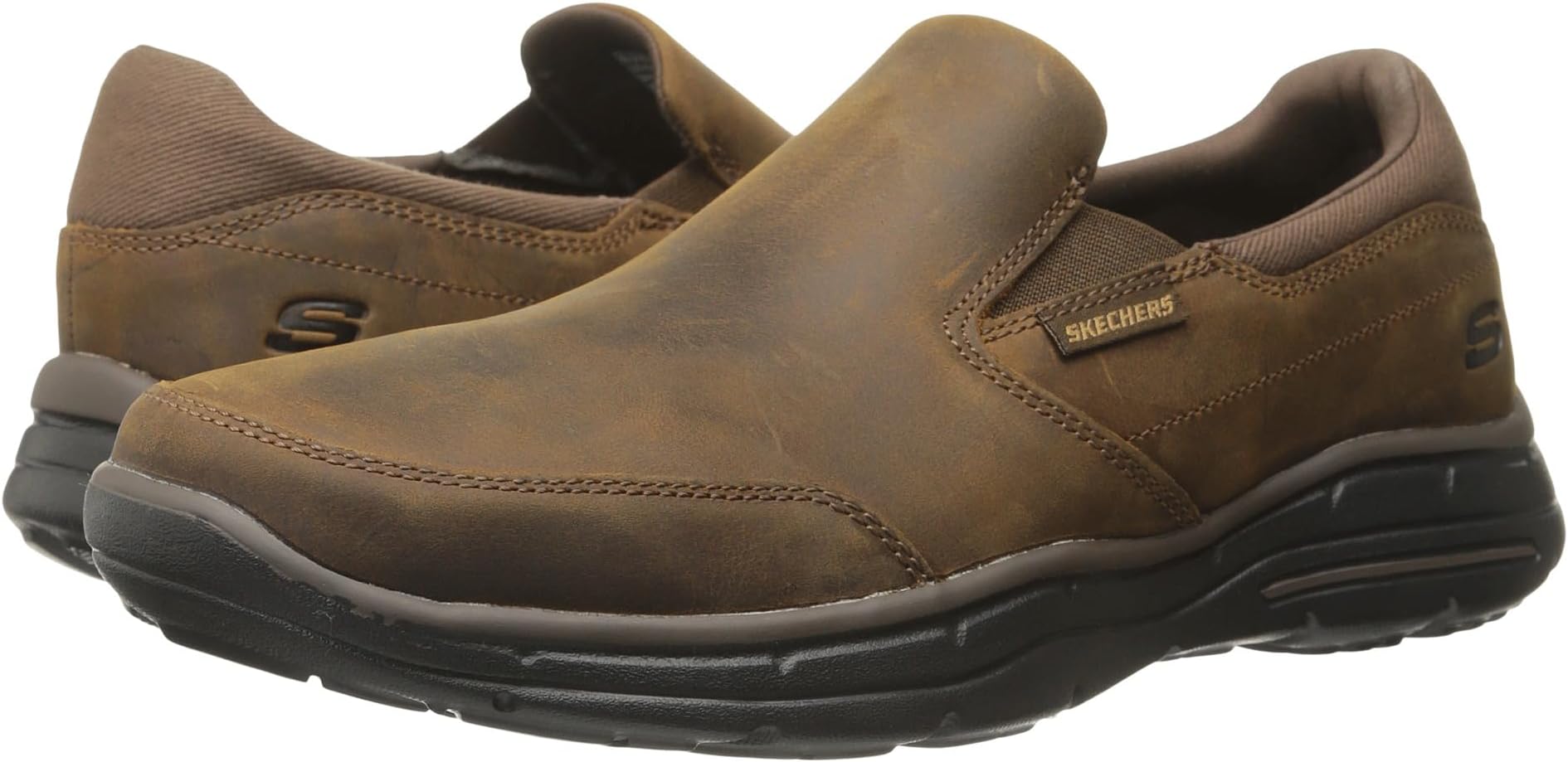 

Лоферы SKECHERS Relaxed Fit Glides Calculous, цвет Dark Brown