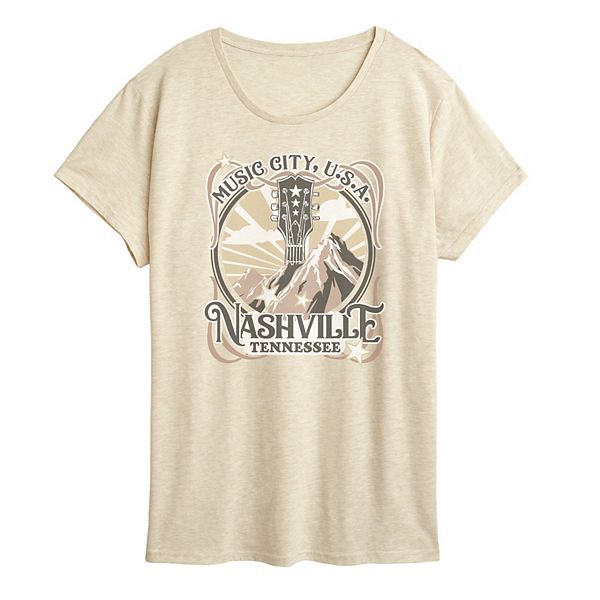 

Женская футболка с принтом Nashville Tennessee Music City Licensed Character, Birch, Серый, Женская футболка с принтом Nashville Tennessee Music City Licensed Character, Birch