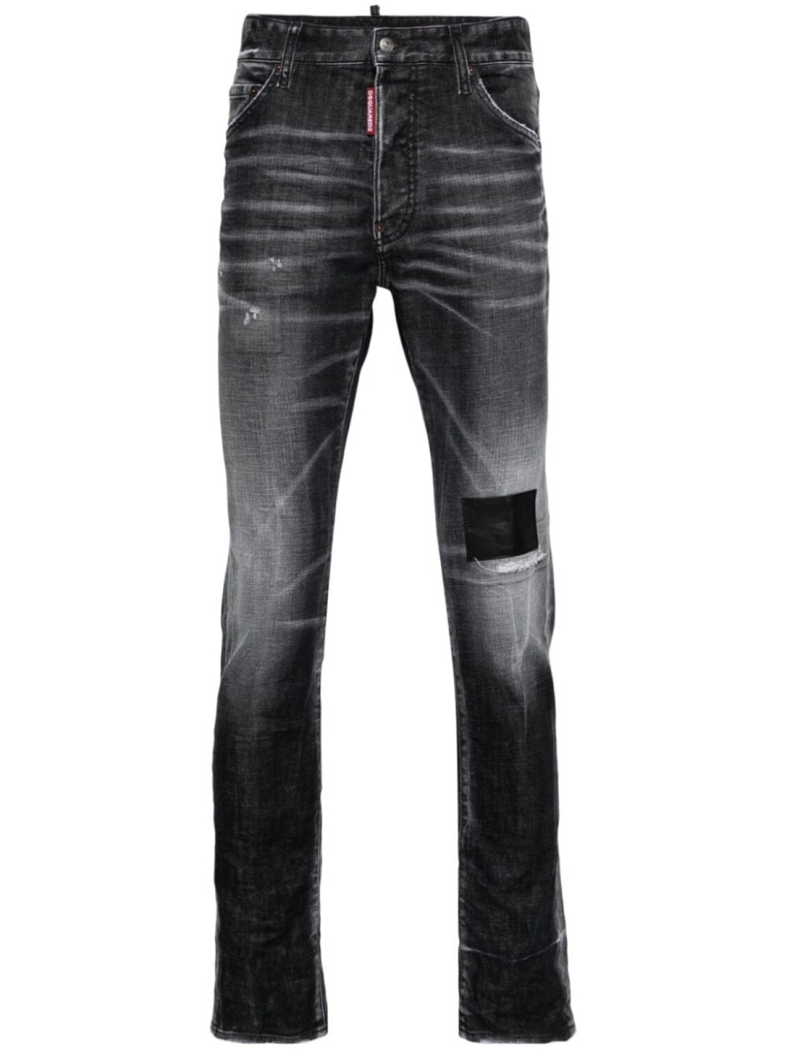 

Dsquared2 джинсы скинни с эффектом потертости, черный