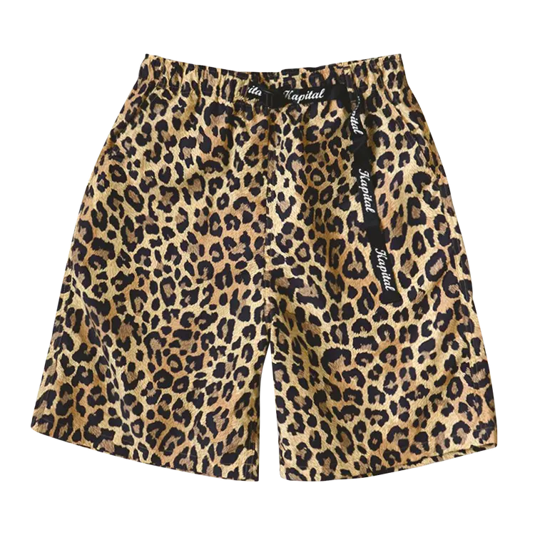 

Шорты Kapital Fast-Dry Taffeta Leopard Easy 'Brown', коричневый