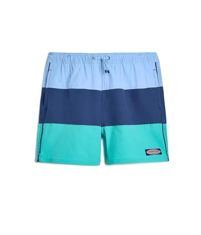 Плавки Chappy Trunk Color-Block Vineyard Vines Kids, Serenity Blue
