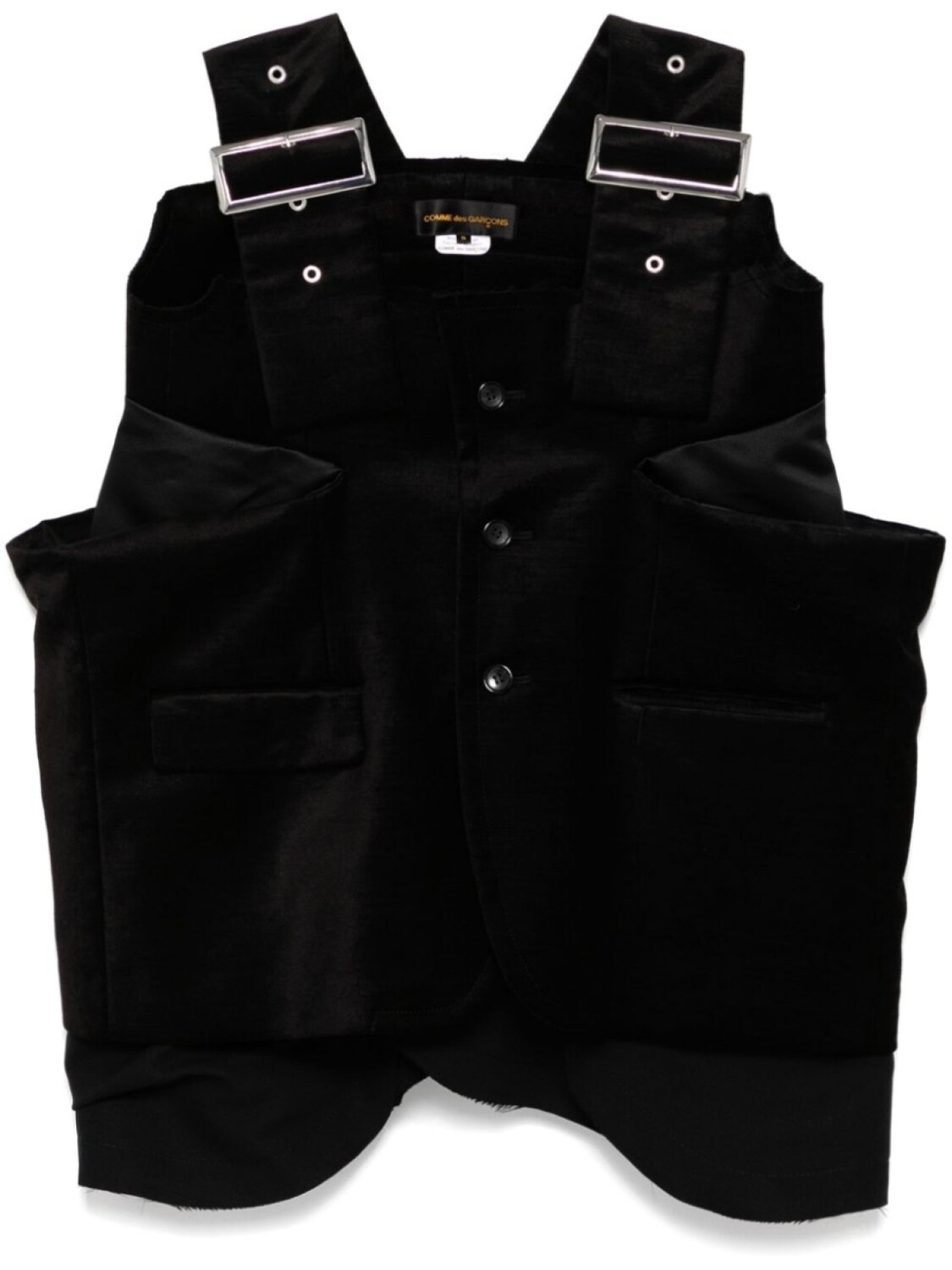 

Бархатный жилет Comme Des Garçons, черный