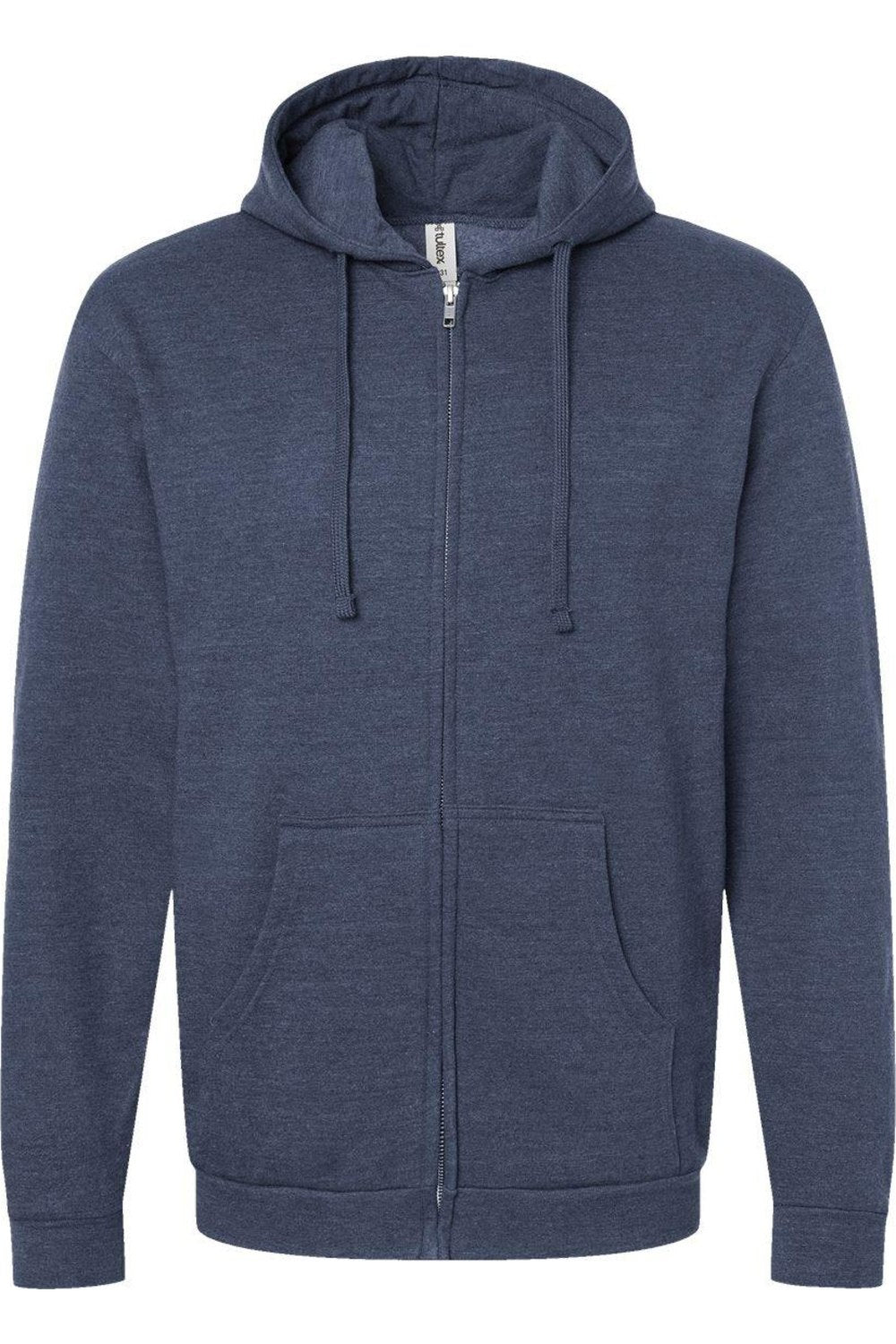 

Толстовка унисекс Tultex с капюшоном и застежкой-молнией, цвет heather denim
