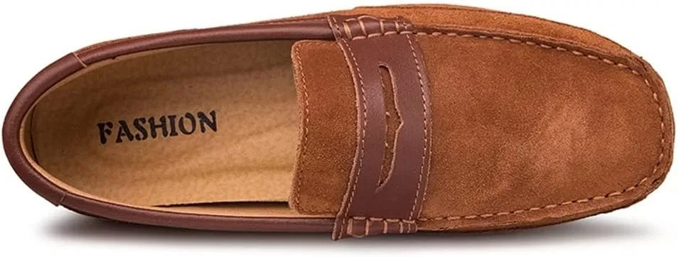 Лоферы мужские из овчины Light Brown SayfuR — фото 4