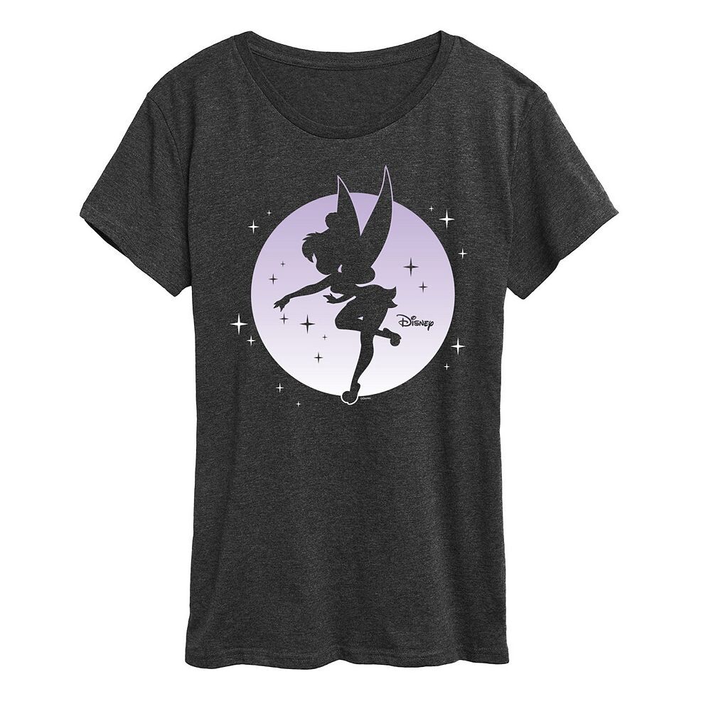 

Женская футболка Disney's Tinker с рисунком Bell Moon, цвет Heather Charcoal