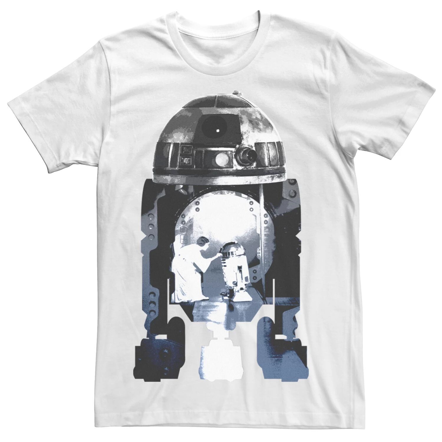 

Мужская футболка с коллажем A New Hope Ep4 R2D2 Licensed Character