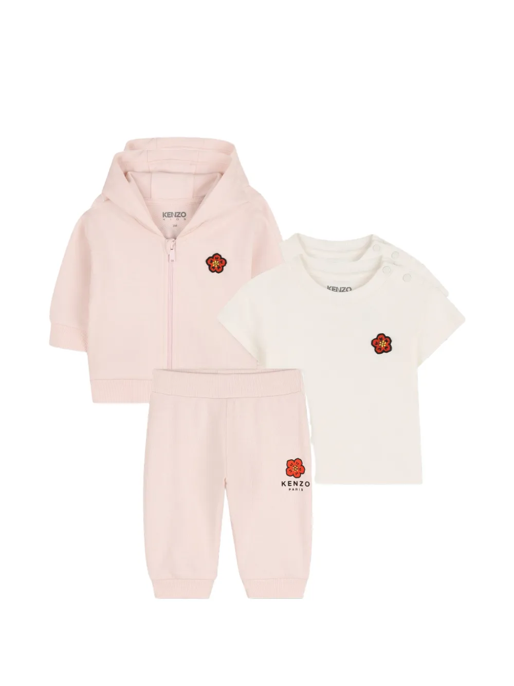 

Спортивный костюм с логотипом Kenzo Kids, розовый